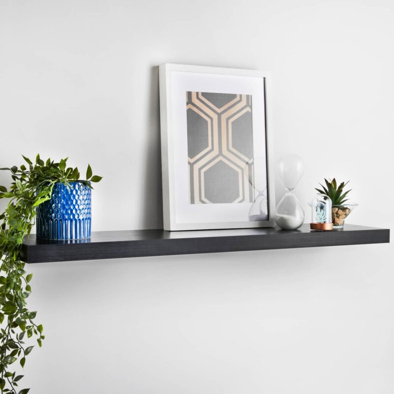 Minimalist Black Floating Shelf