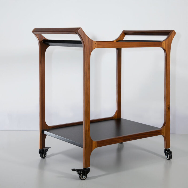 Modern Wooden Serving Trolley