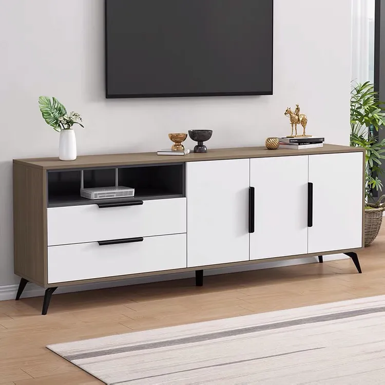 Modern Two-Tone TV Console